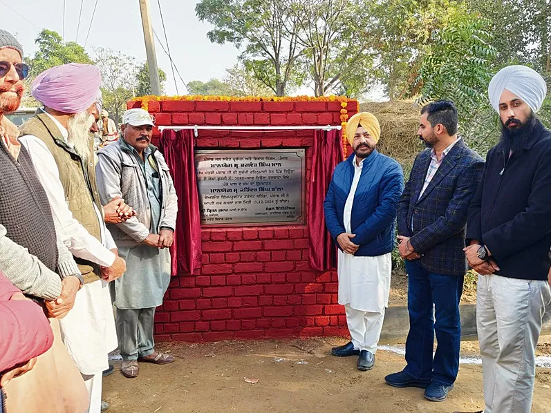 Inauguration of the permanent canal in Tiona by Jitinder Bhalla