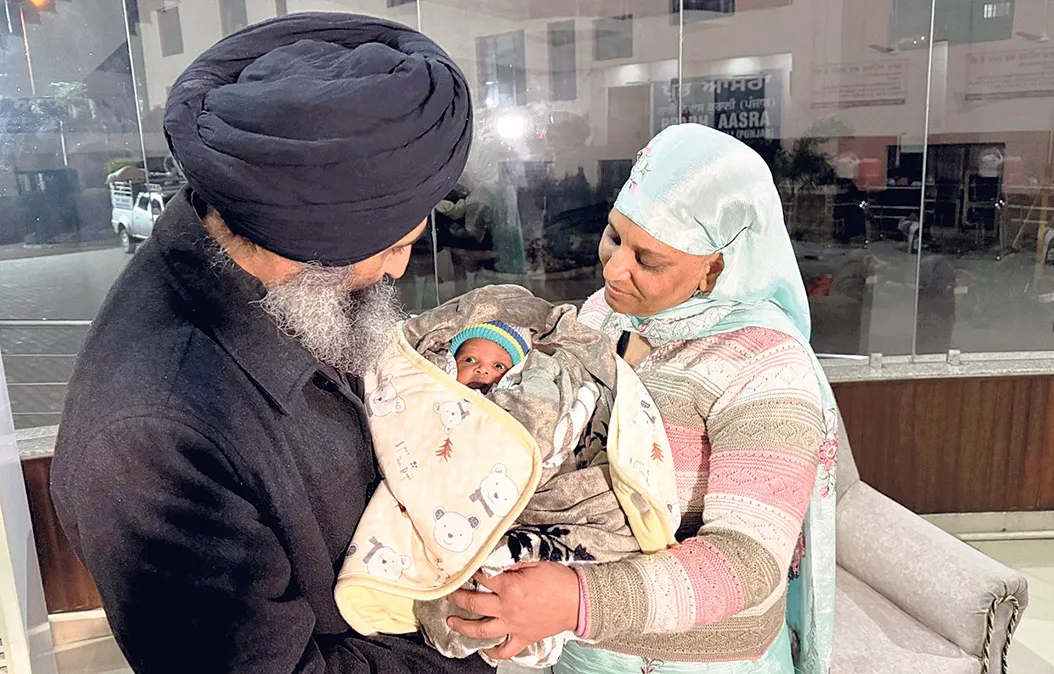 The baby was found in the cradle of Prabh Asara