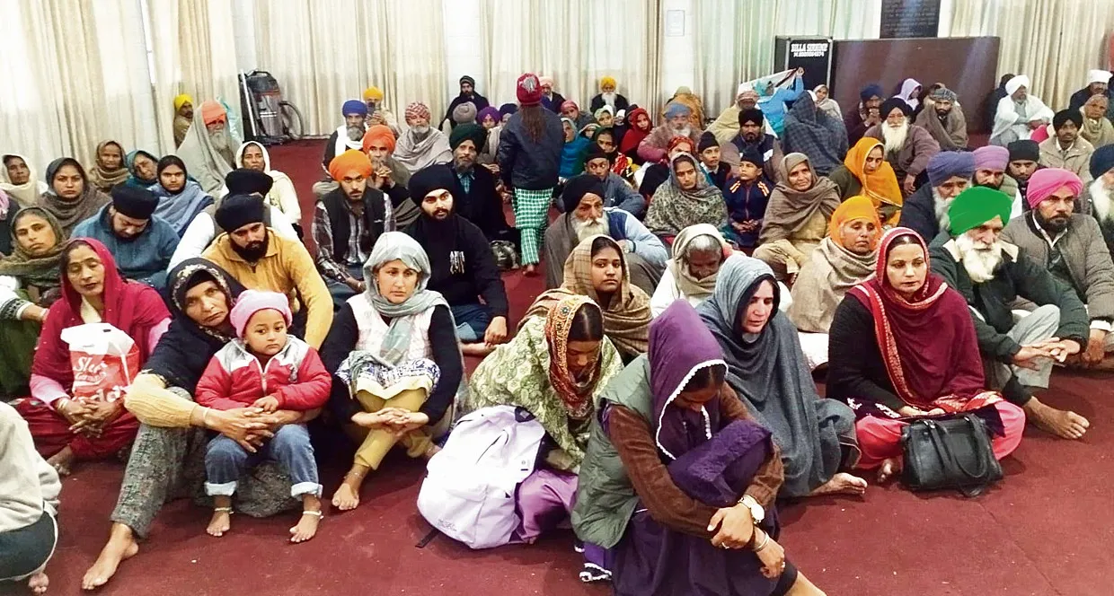 The event ended at Gurdwara Amar Shaheed Baba Moti Ram Mehra