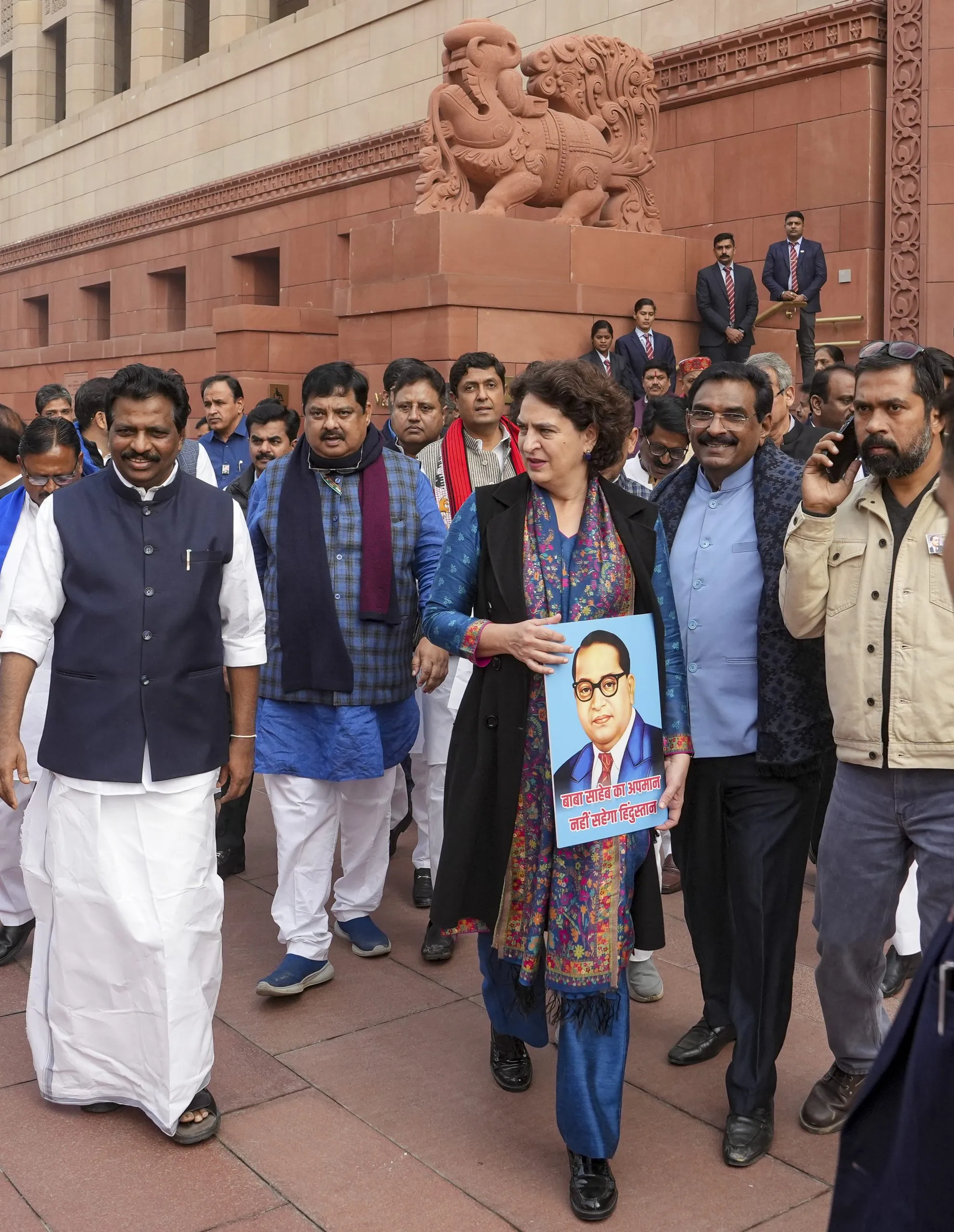 Protest march against Shah by leaders of India Alliance