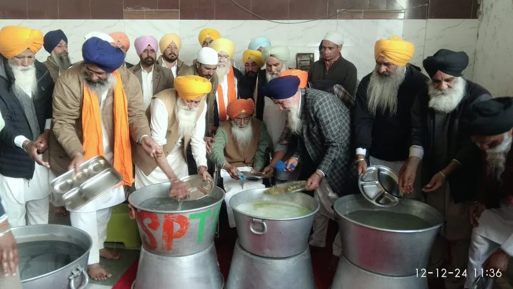 Sukhdev Singh Dhindsa performed religious service at Takht Sri Damdama Sahib