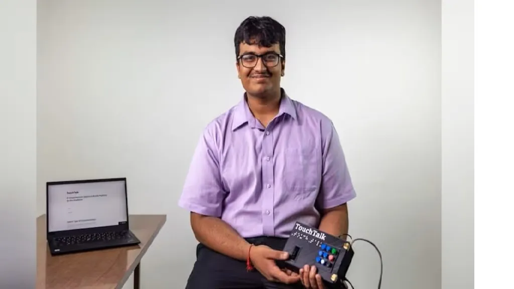 Thrifty braille device: Thrifty braille device developed by a student of Indian origin