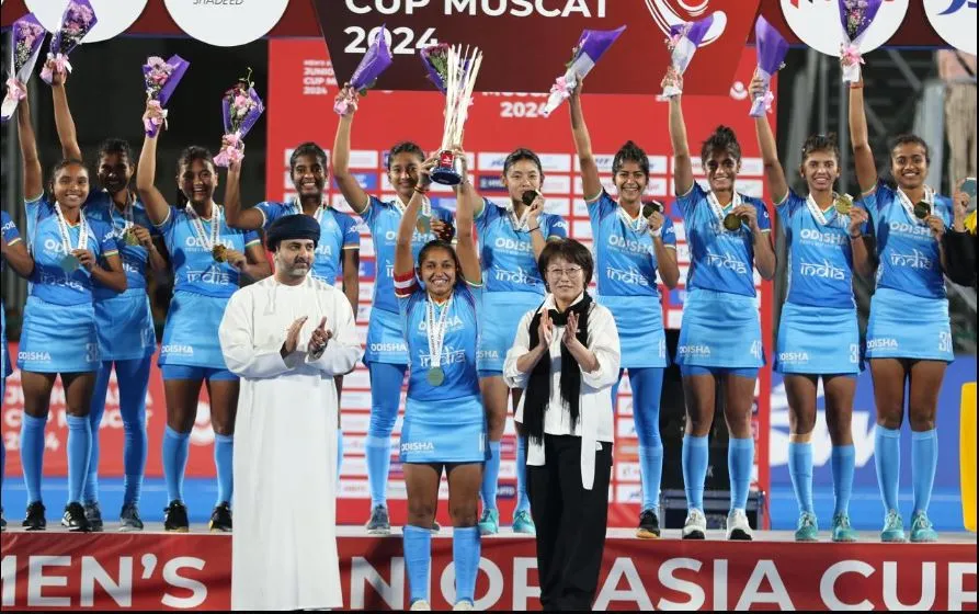 Indian girls won the Junior Asia Hockey Cup