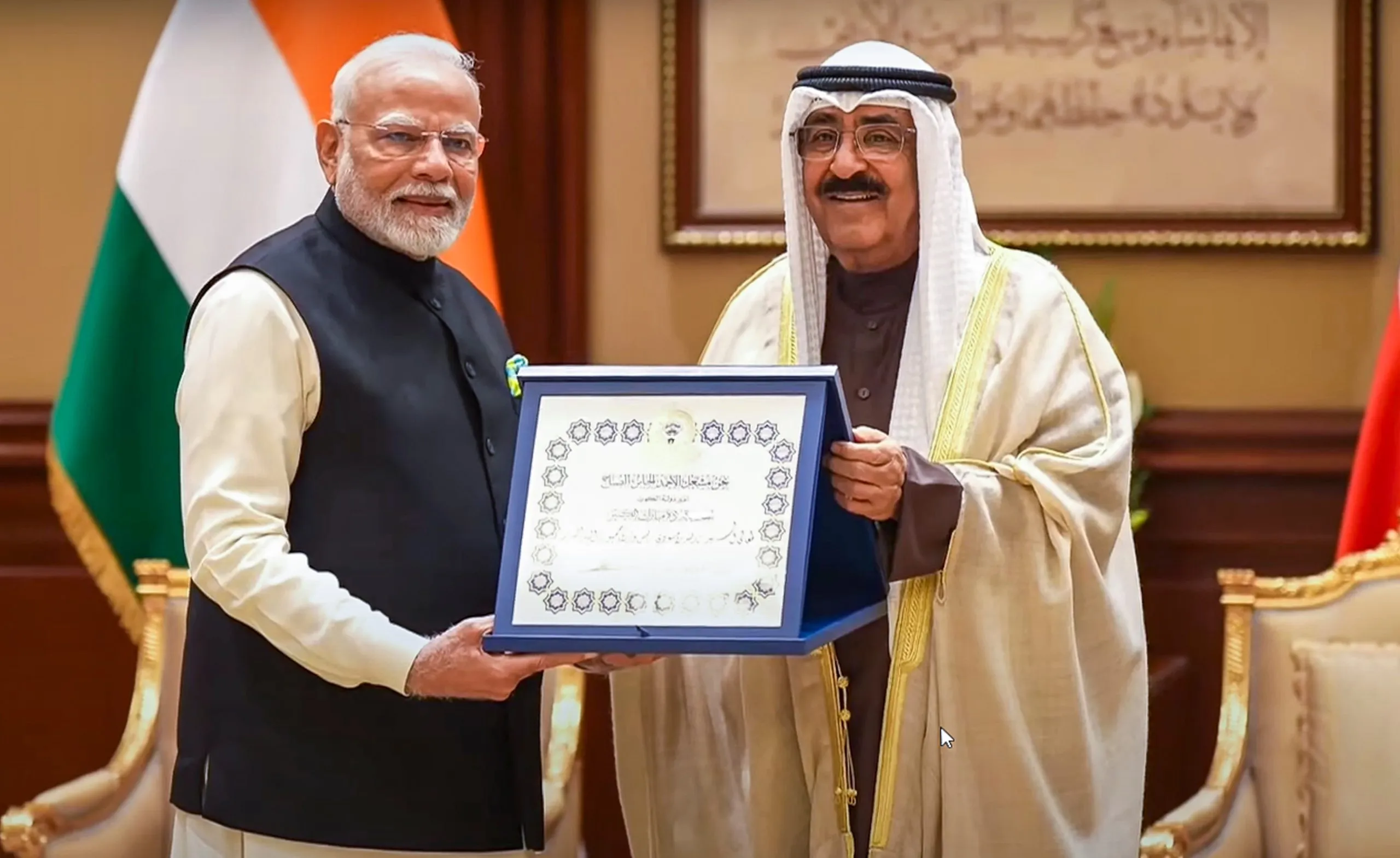 Kuwait’s highest honor to Modi: Modi was awarded the highest honor of Kuwait