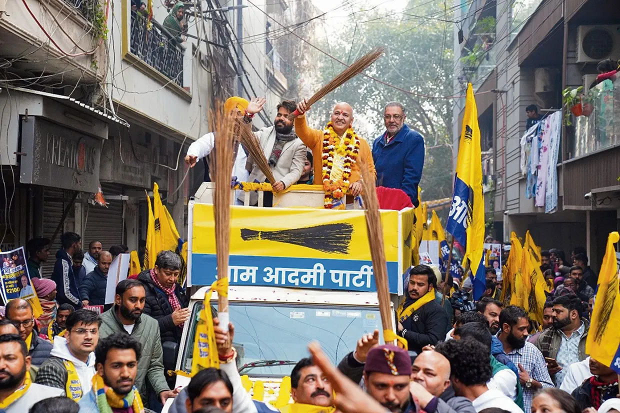Nomination papers filed by Manish Sisodia