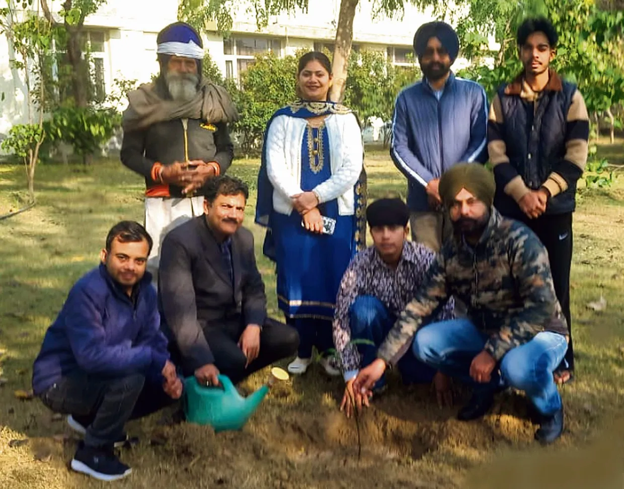 Saplings were planted for the purification of the environment