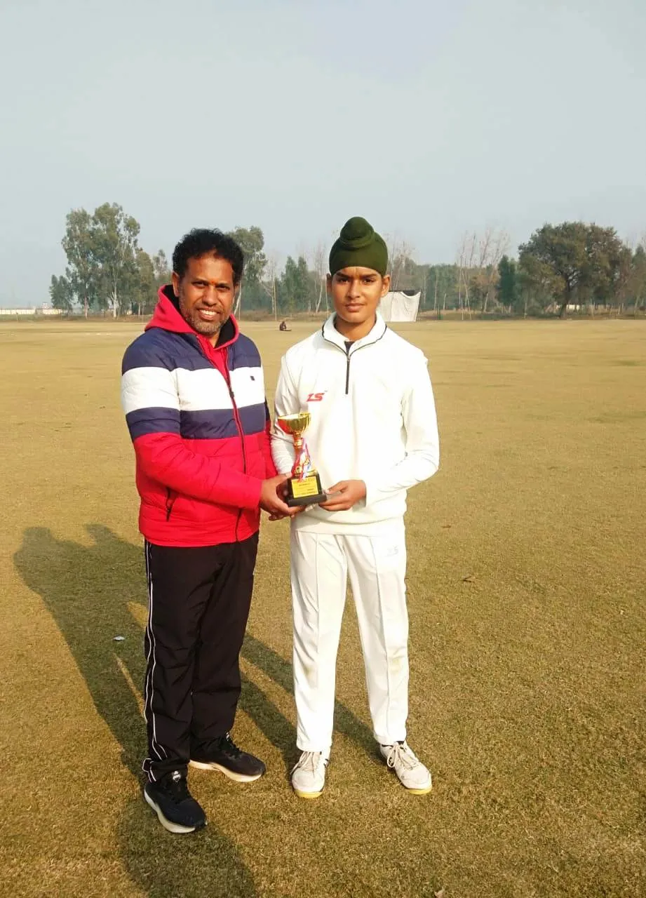Inderpreet Sukhgarh became the man of the match