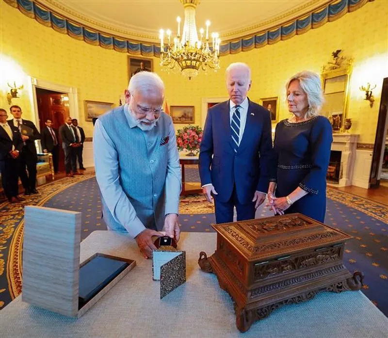 Biden receives ,000 diamond from PM Modi, the most expensive gift of 2023