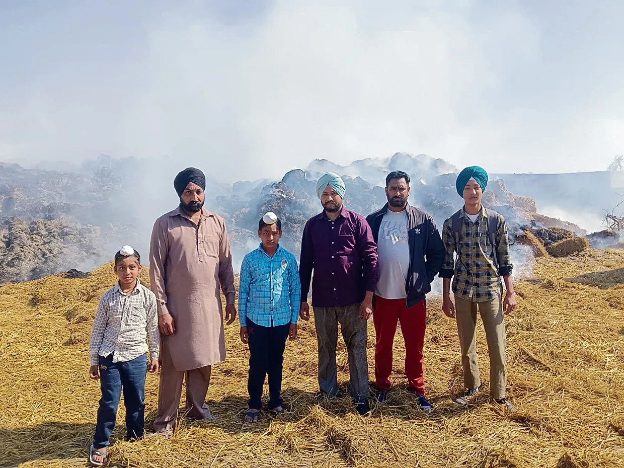 Saimea due to non-extinguishing the dump fire of straw