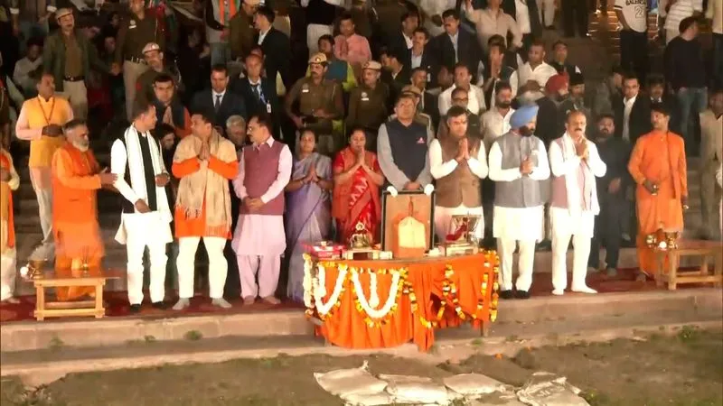 Rekha Gorta, Ministers Visit Yamuna Ghat Chief Minister Lika Gupta and Cabinet Ministers visit Yamuna Khati