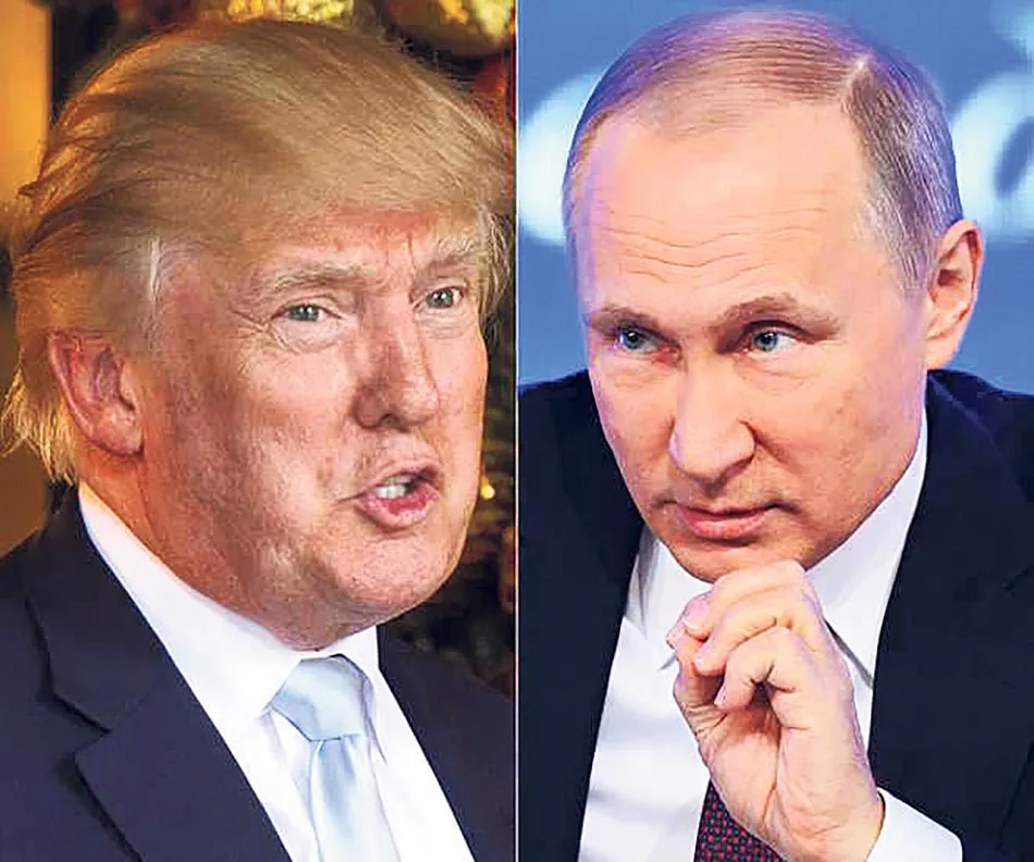 Putin and Trump: Conversation in the phone between the Puttin on the phone